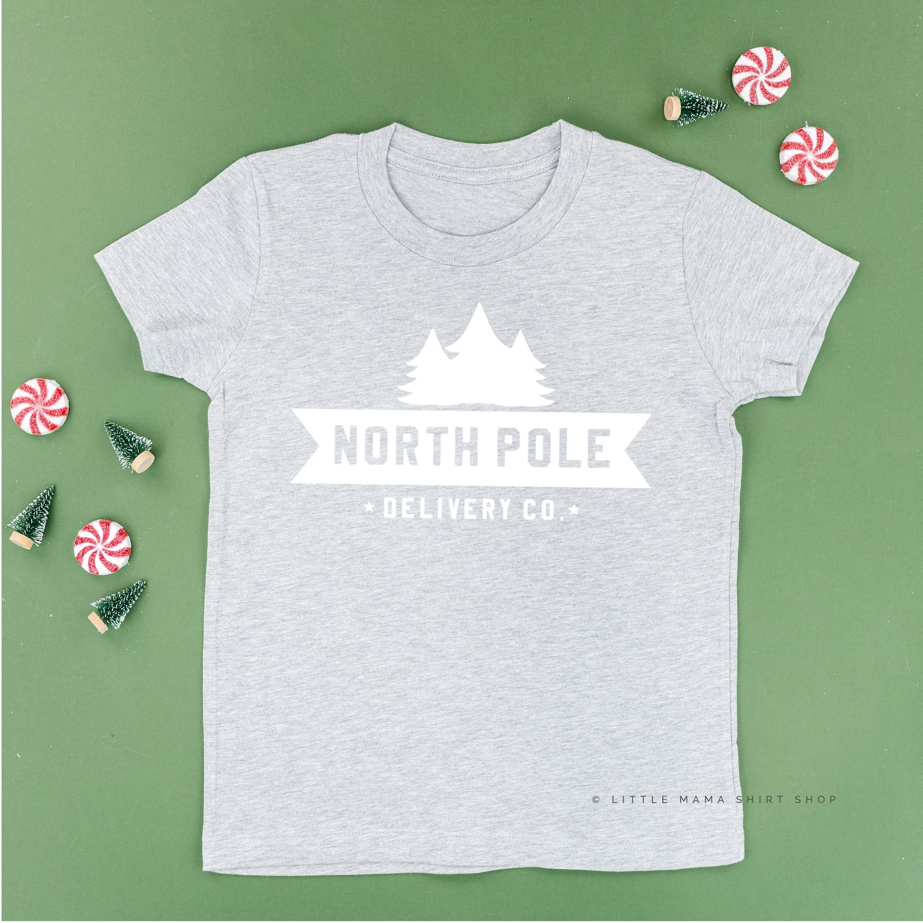 North Pole Delivery Co. - Child Tee Little Mama Shirt Shop