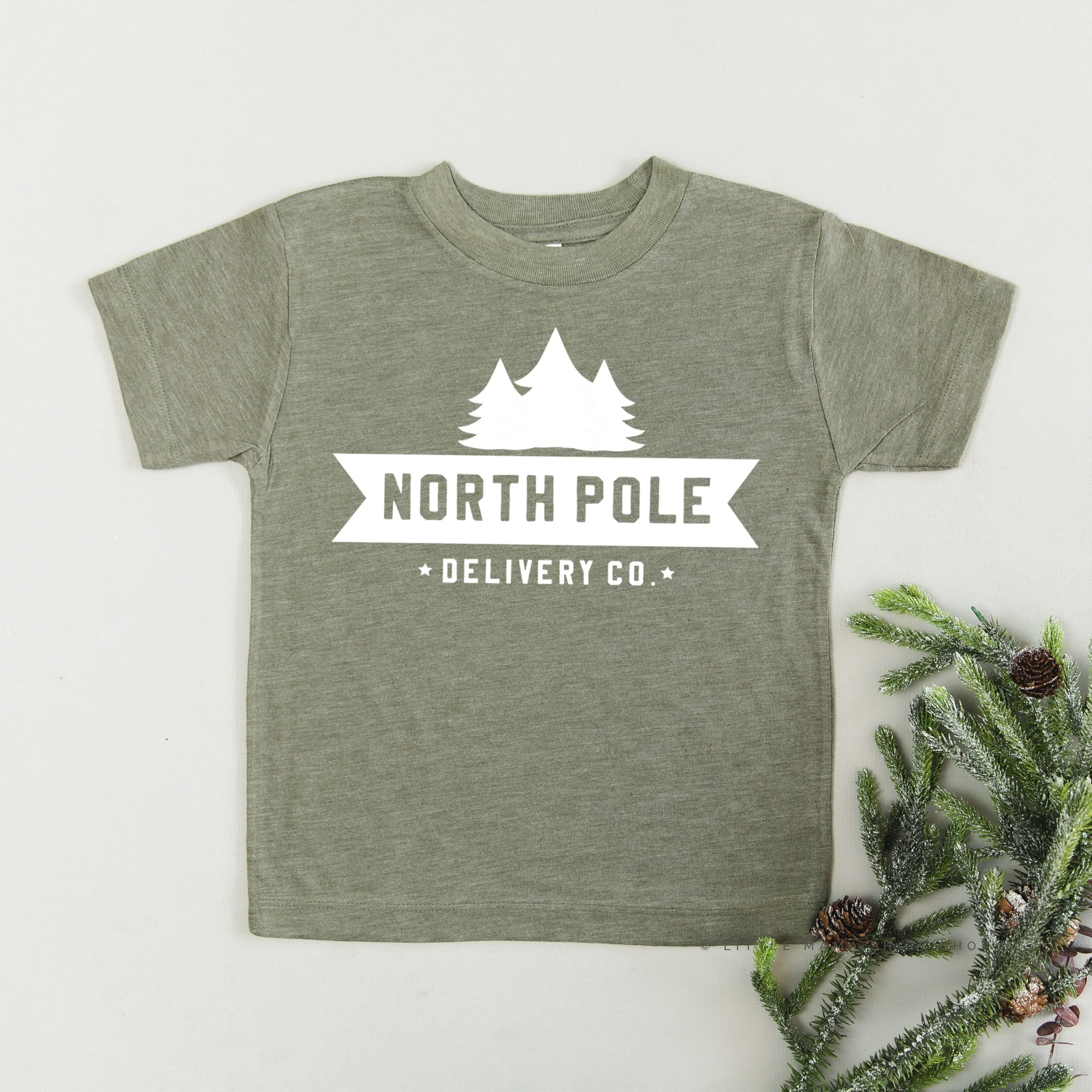 North Pole Delivery Co. - Child Tee Little Mama Shirt Shop