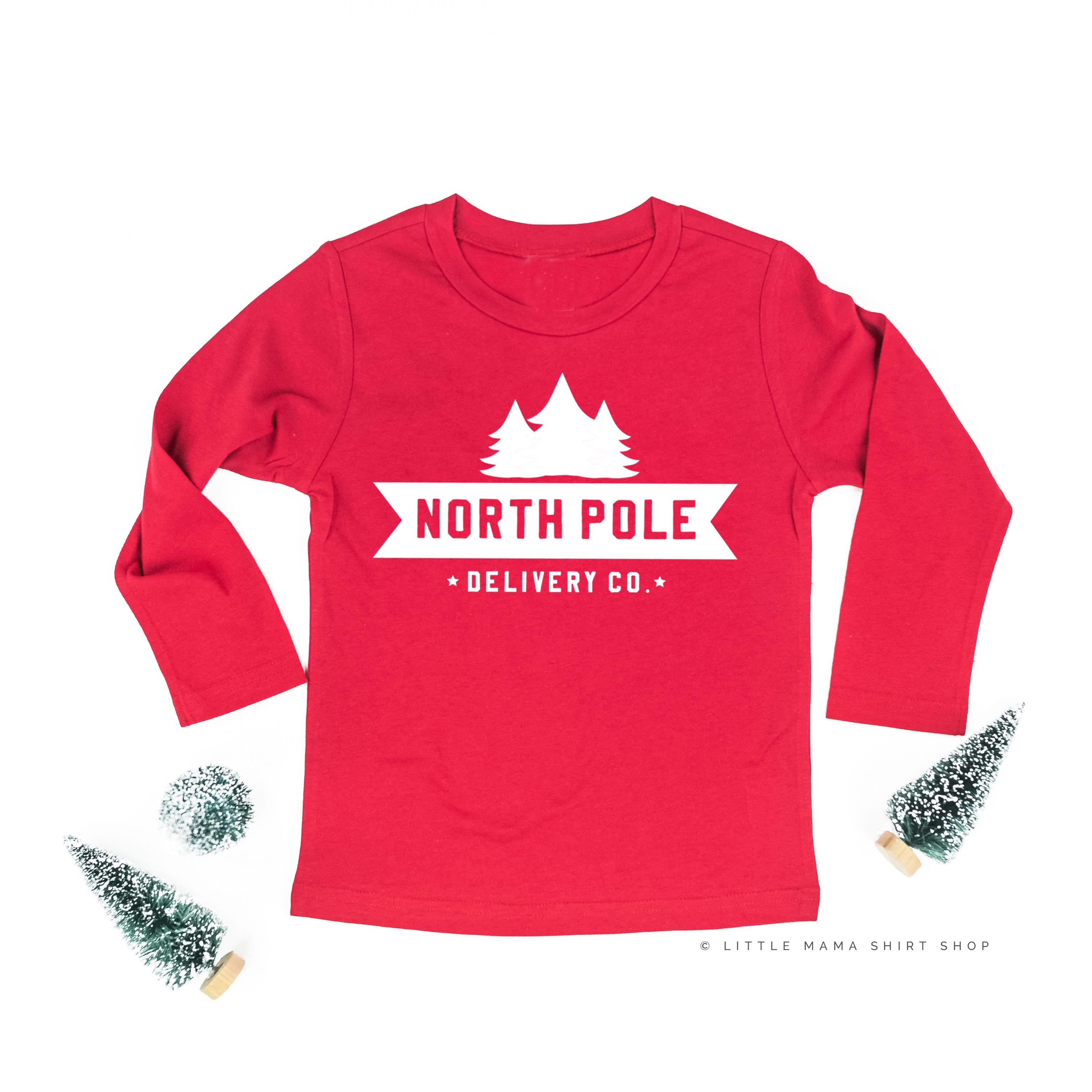 North Pole Delivery Co. - Child LONG SLEEVE Tee Little Mama Shirt Shop