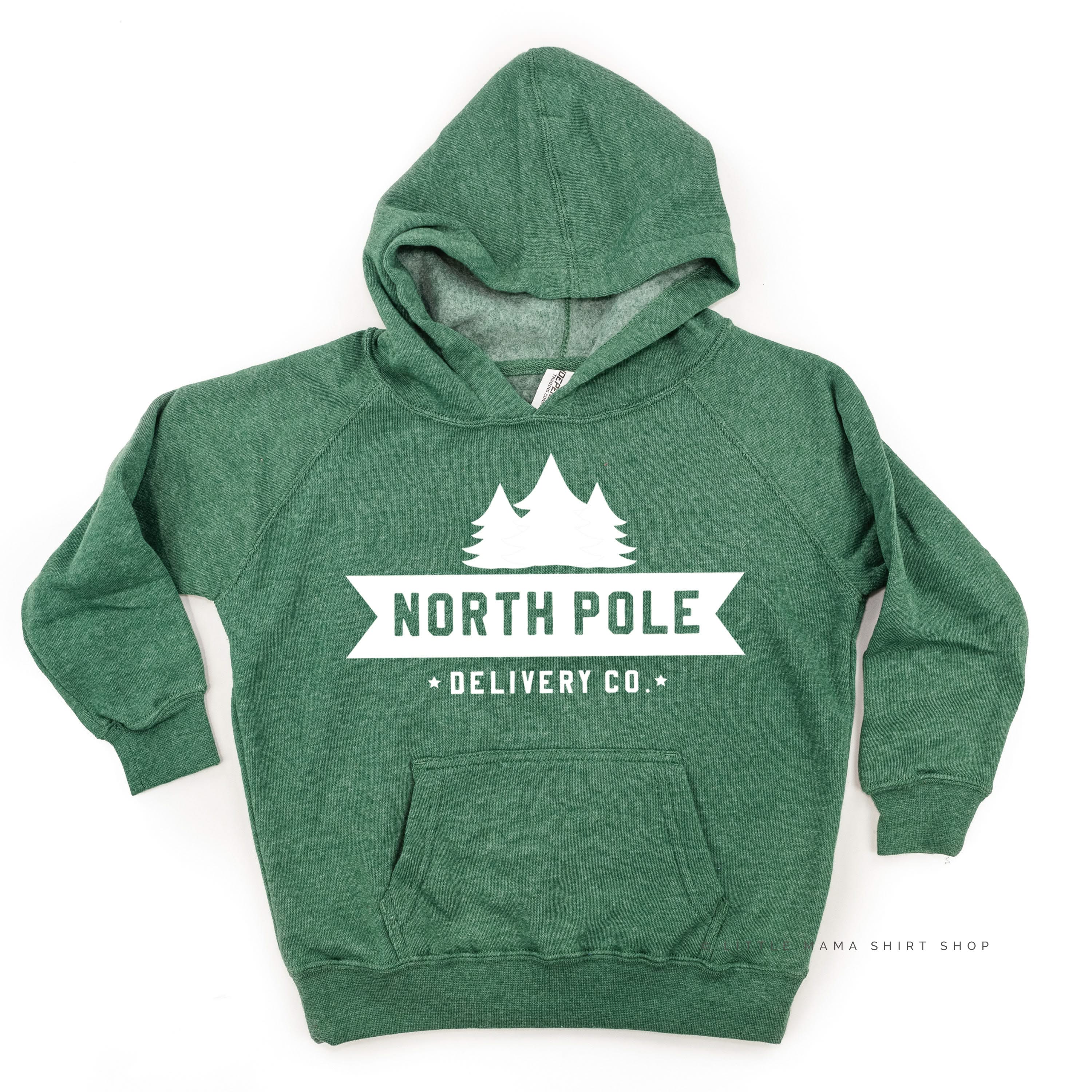 North Pole Delivery Co. - Child HOODIE Little Mama Shirt Shop LLC