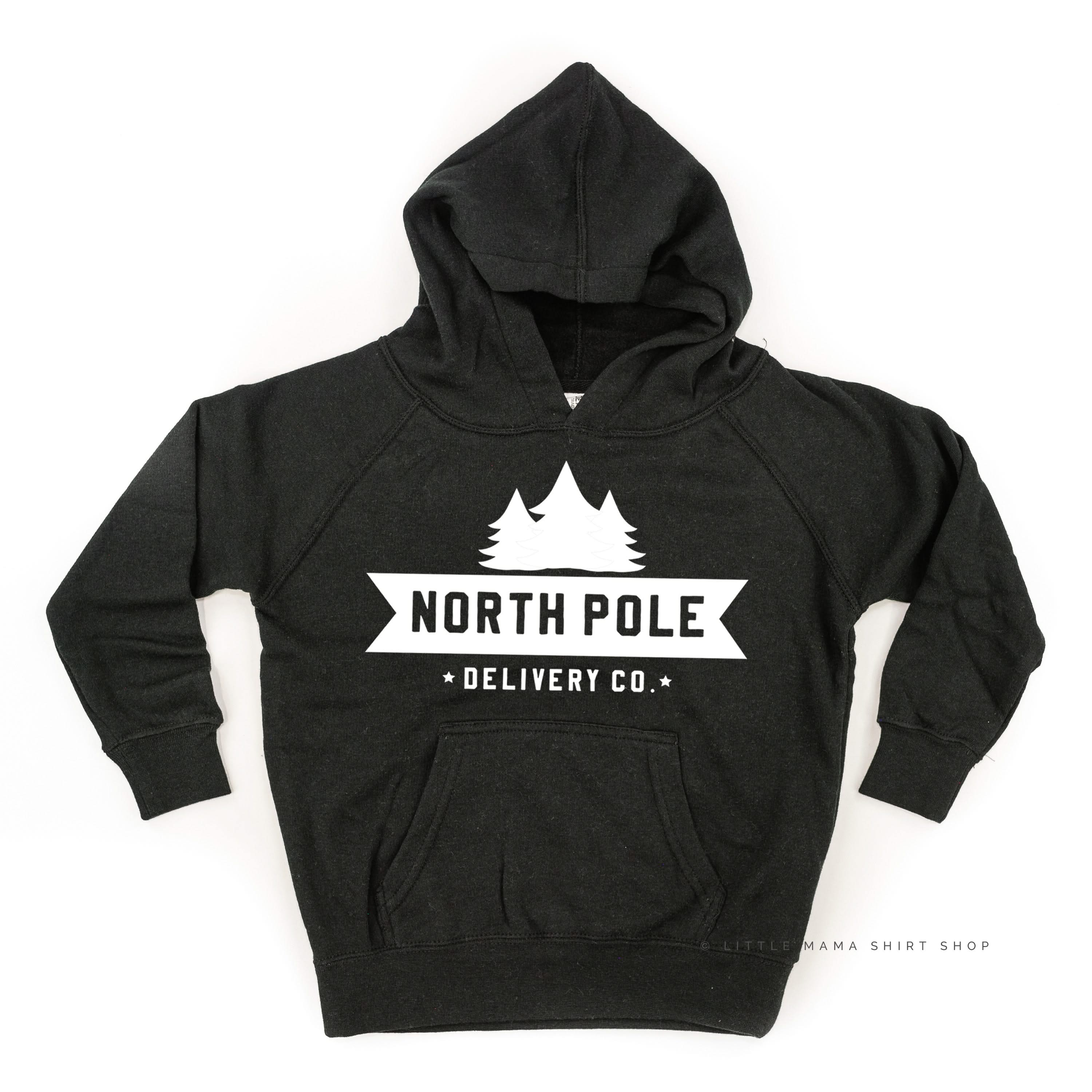 North Pole Delivery Co. - Child HOODIE Little Mama Shirt Shop LLC