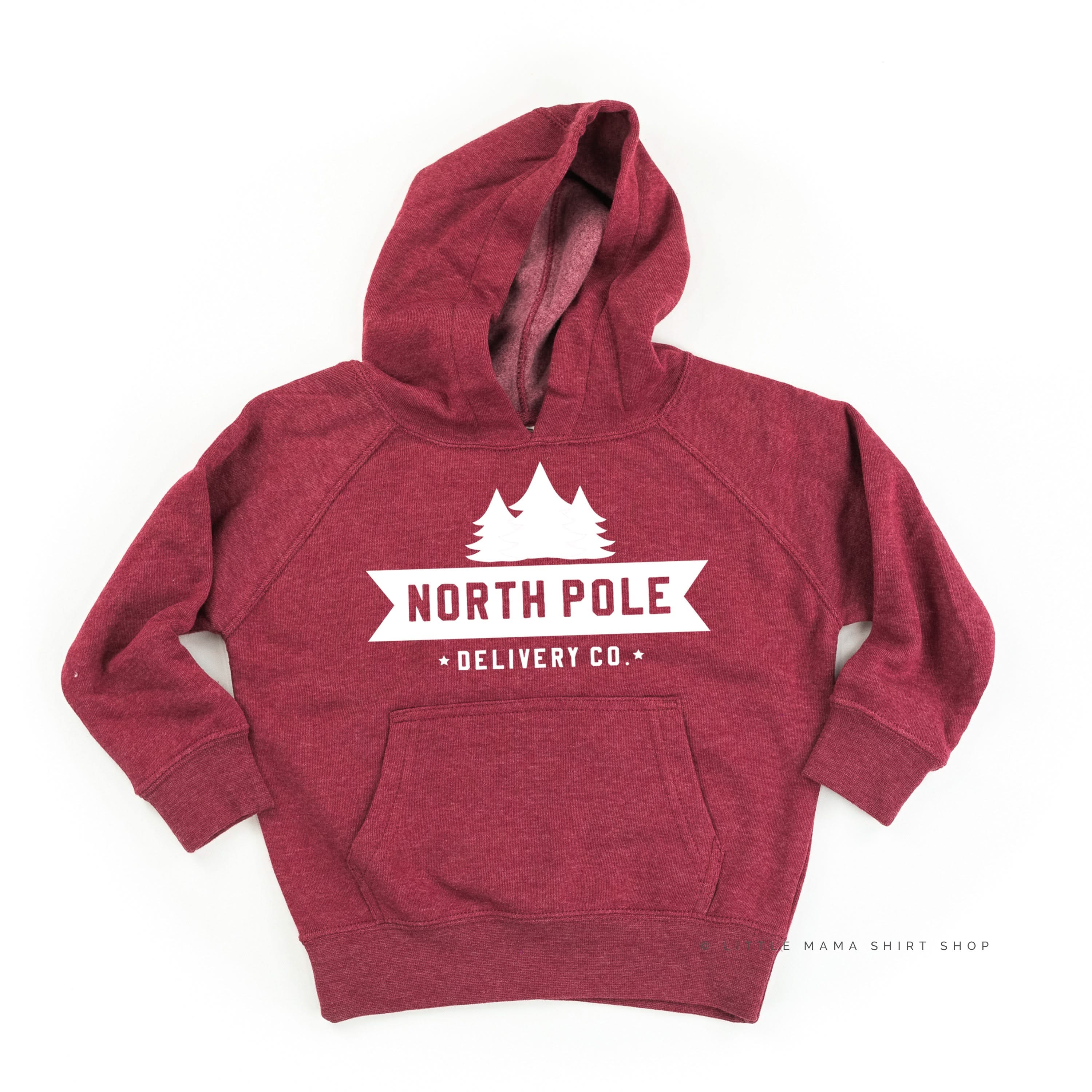 North Pole Delivery Co. - Child HOODIE Little Mama Shirt Shop LLC