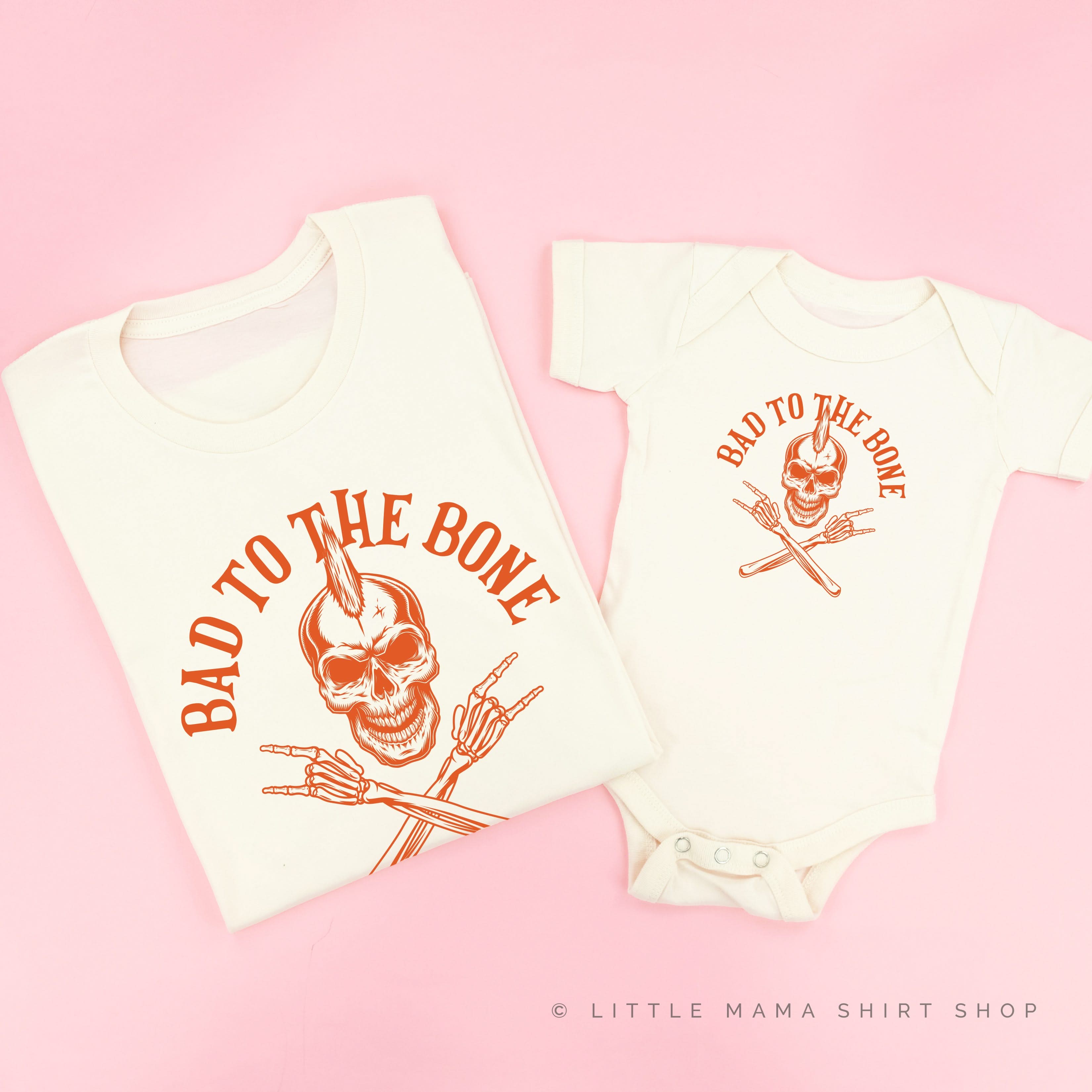 Bad To The Bone - Set of 2 Matching Tees