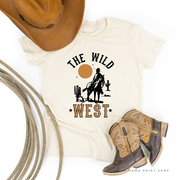 THE WILD WEST - Distressed Design - Short Sleeve Child Shirt