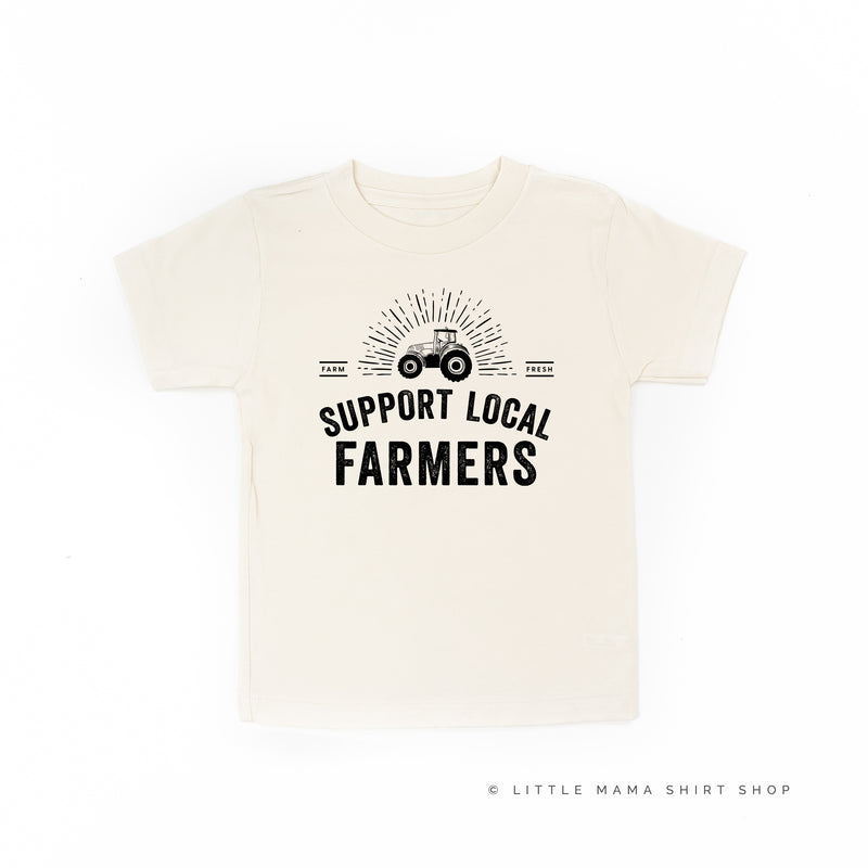 Support Local Farmers - Distressed Design - Short Sleeve Child Shirt