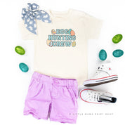 Egg Hunting Crew - Groovy w/ Eggs - Child Tee Little Mama Shirt Shop
