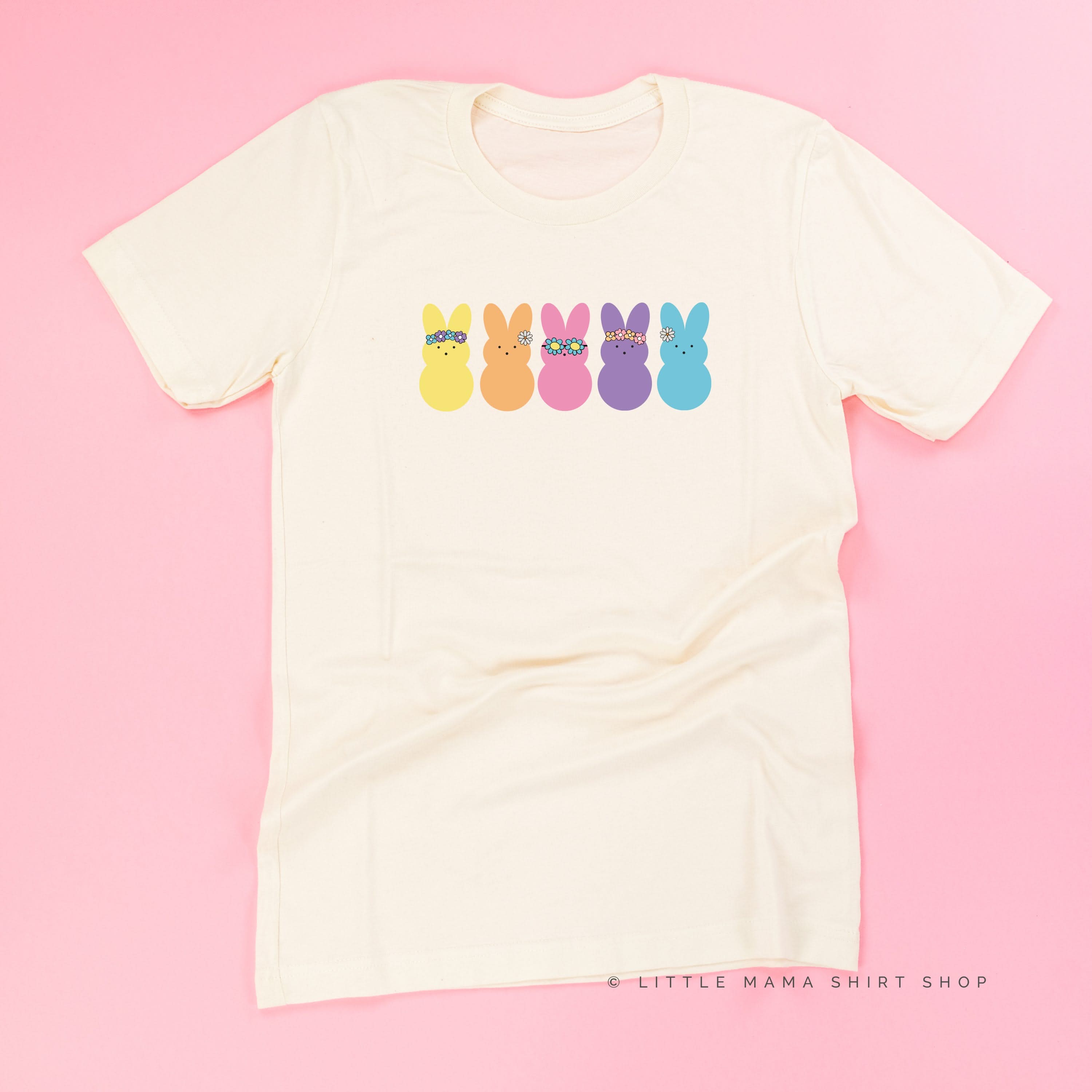 Floral Headband Neon Peeps - Unisex Tee Little Mama Shirt Shop