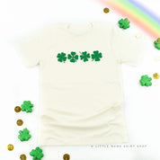 4 Shamrocks - Have a Lucky Day (f&b) - Unisex Tee Little Mama Shirt Shop