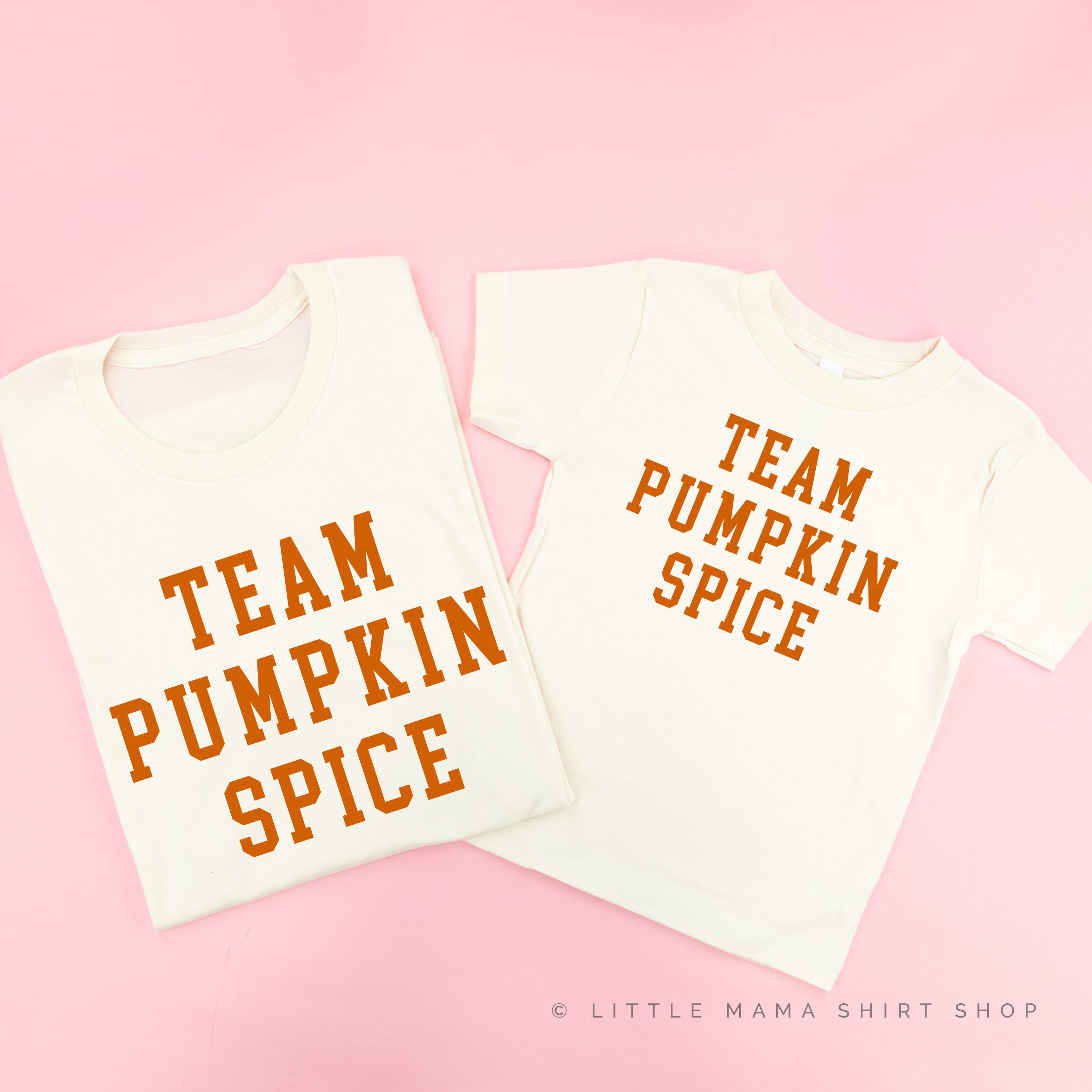 Team Pumpkin Spice - Set of 2 Matching Tees
