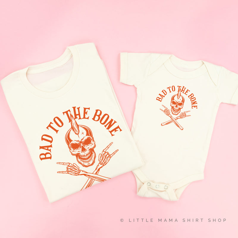 BAD TO THE BONE - Set of 2 Unisex Tees