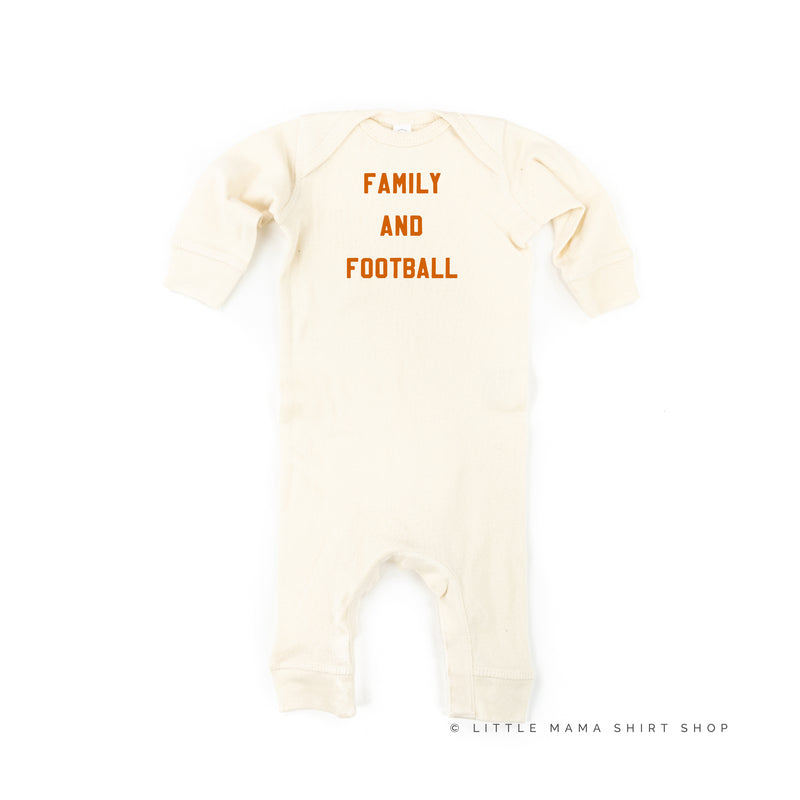 Family and Football - One Piece Baby Sleeper