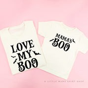 Love My Boo (Bats) / Mama's Boo (Bats) - Set of 2 Matching Tees