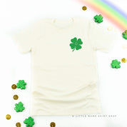 Little Happy Shamrock - It's A Good Day To Have A Lucky Day (pf&b) - Unisex Tee Little Mama Shirt Shop