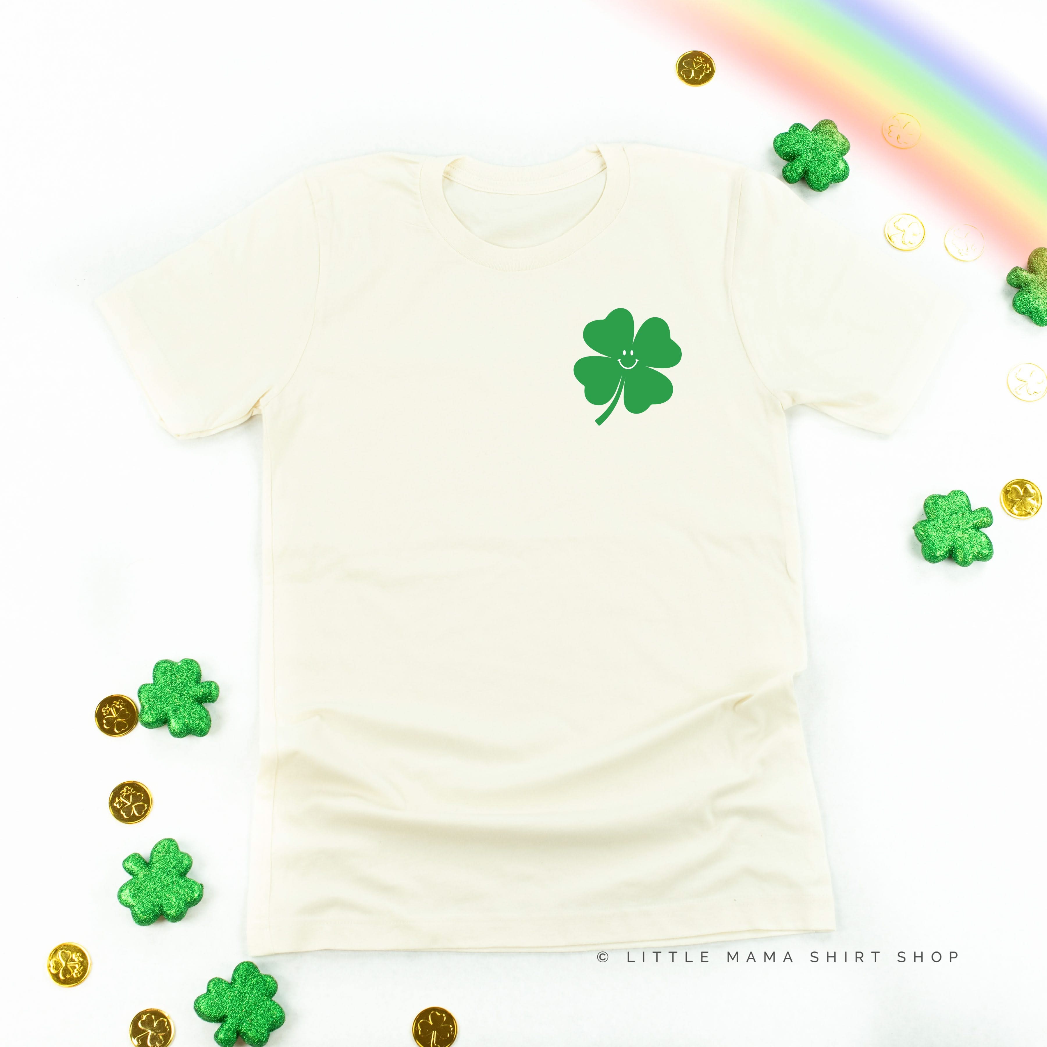 Little Happy Shamrock - It's A Good Day To Have A Lucky Day (pf&b) - Unisex Tee Little Mama Shirt Shop