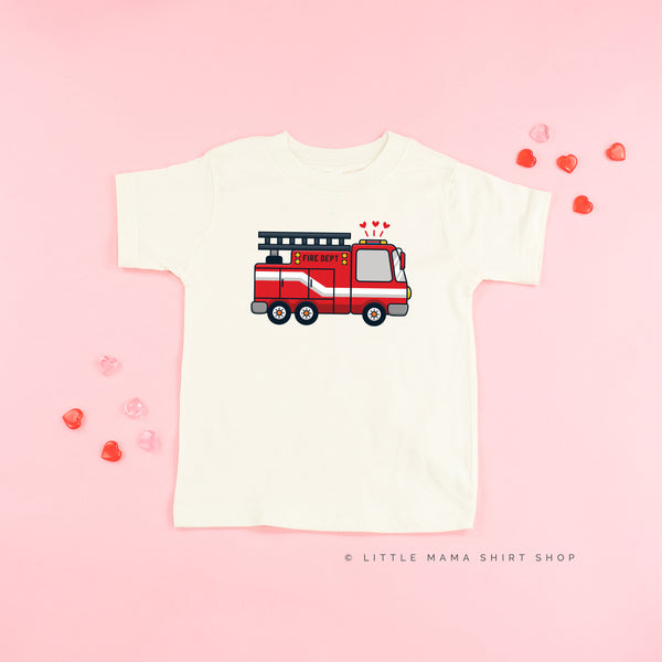 Firetruck Front - Love to the Rescue (f&b) - Child Tee