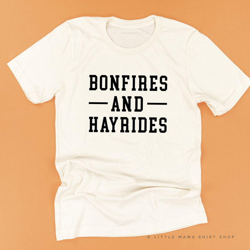 BONFIRES AND HAYRIDES - Unisex Tee