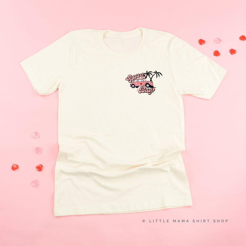 Love Bug - Pink Beetle Car - Unisex Tee