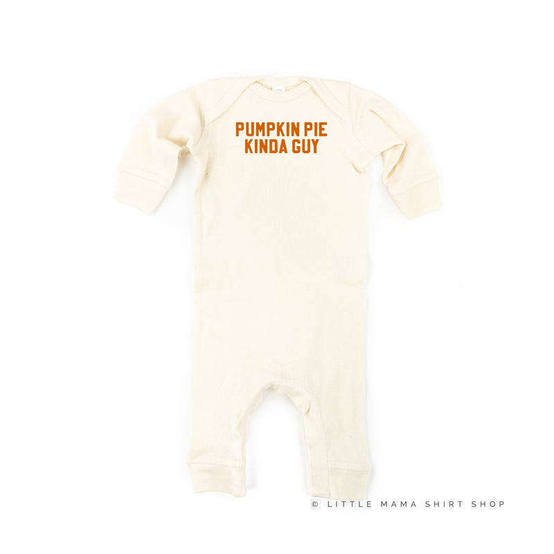 Pumpkin Pie Kinda Guy - One Piece Baby Sleeper