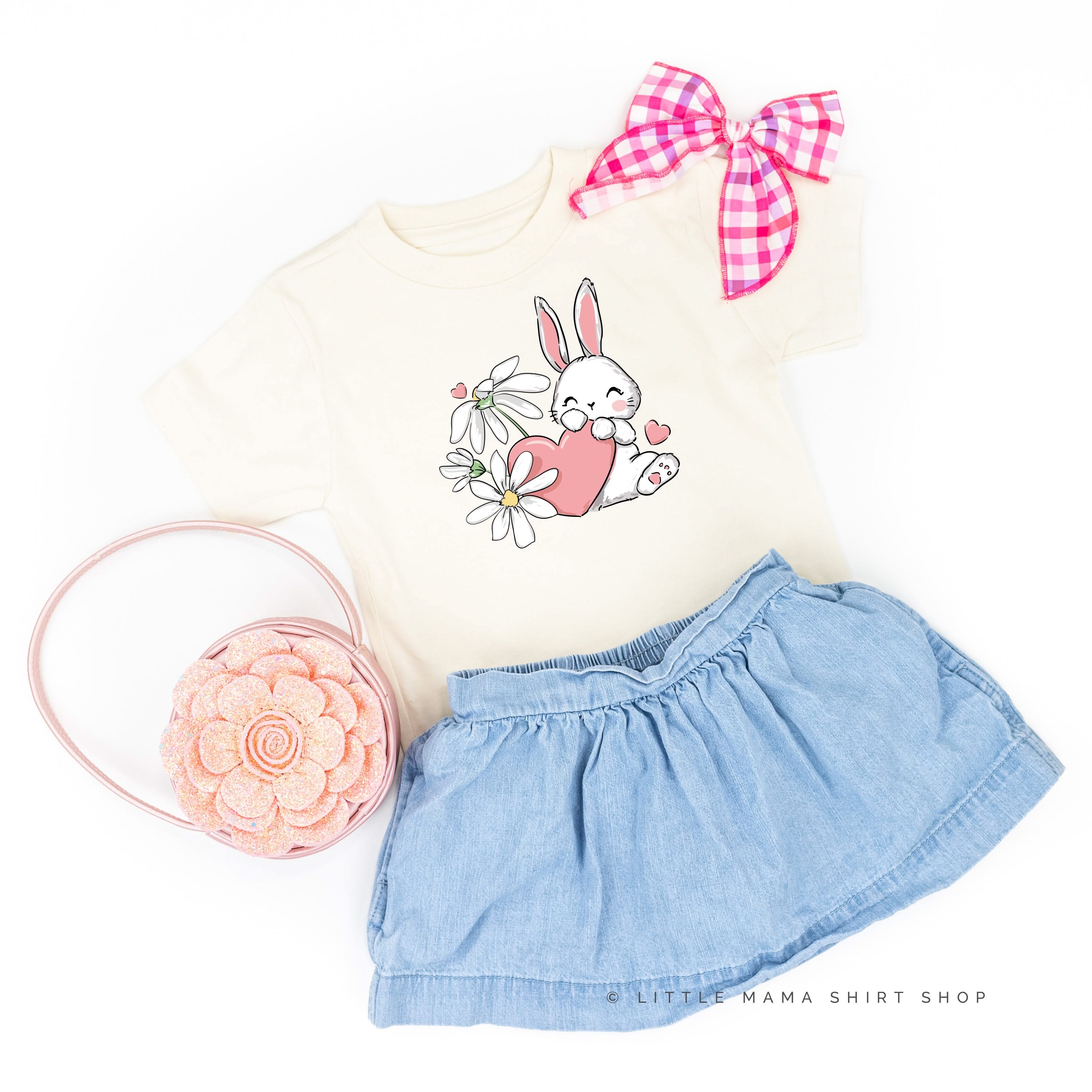 Vintage Love Bunny - Child Tee Little Mama Shirt Shop