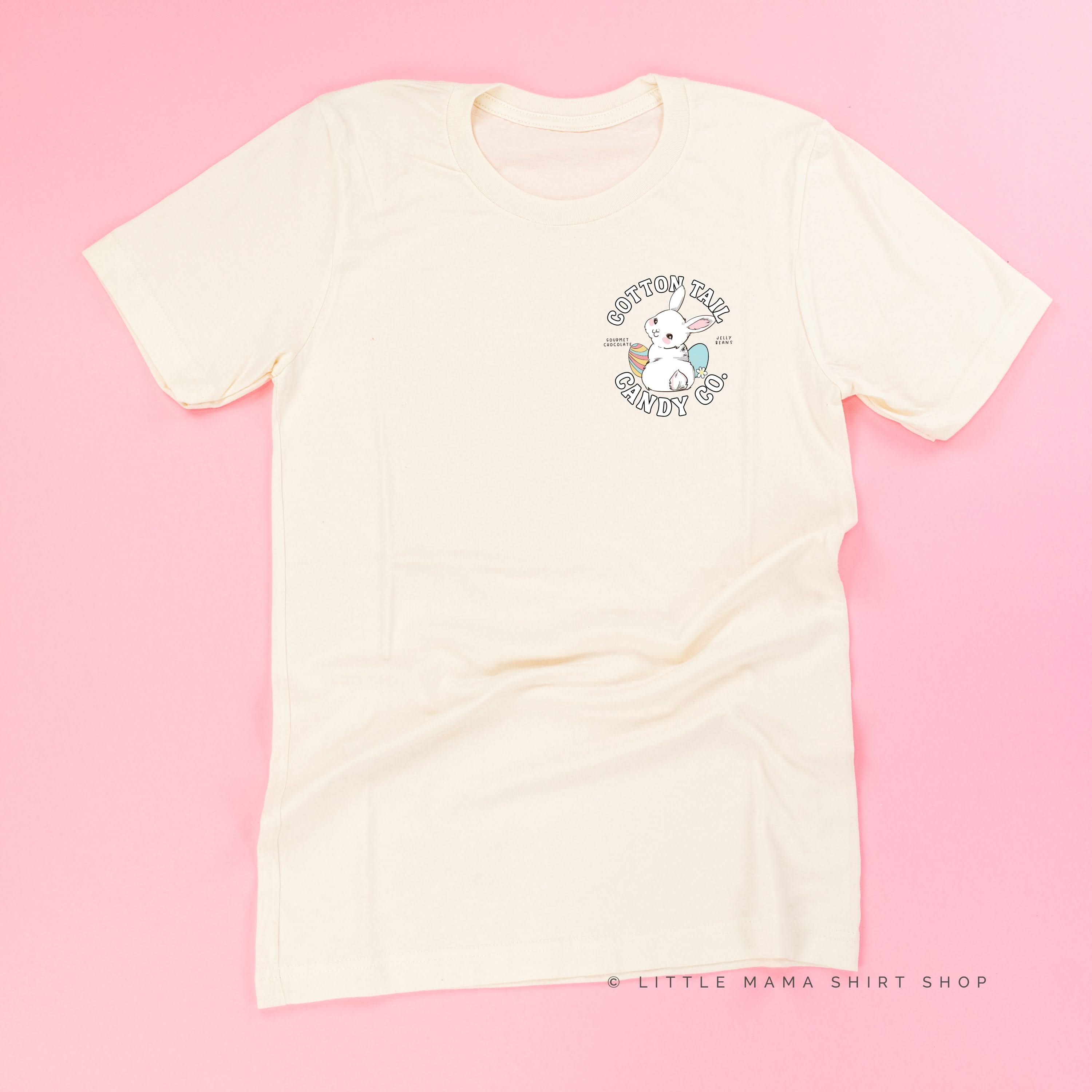 Cotton Tail Candy Co. (pocket) - Unisex Tee Little Mama Shirt Shop