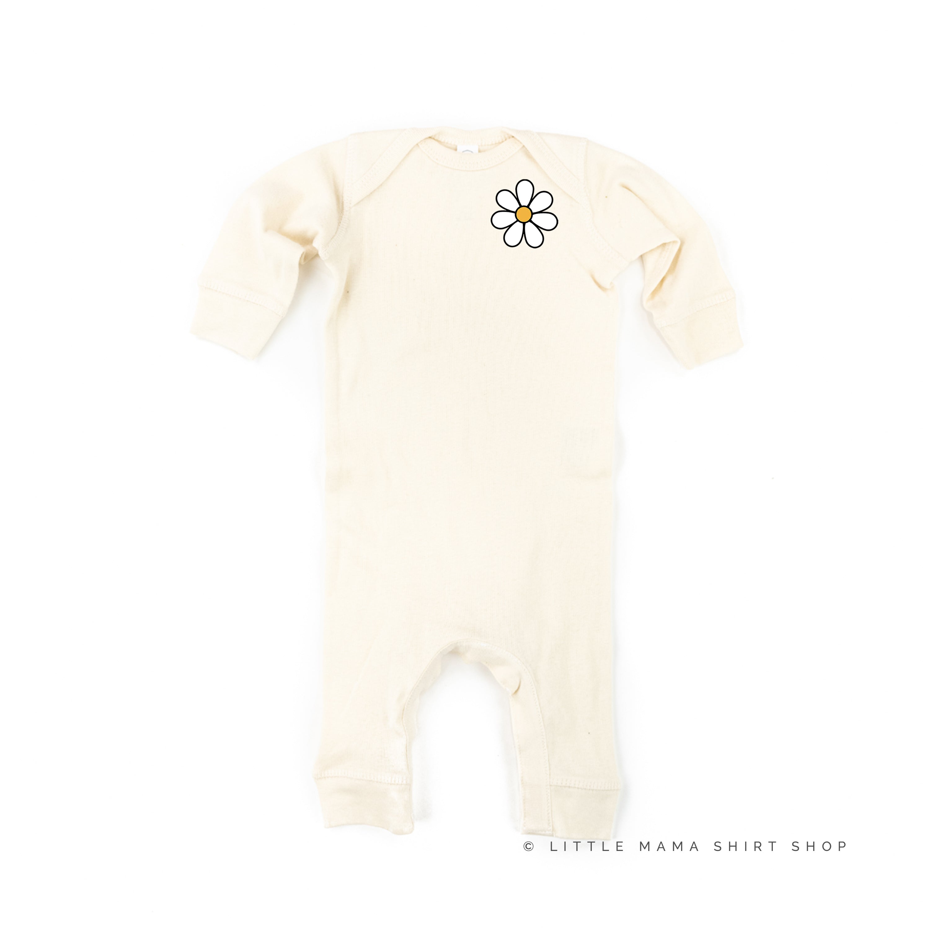 Pocket Daisy on Front w/ Have a Great Daysy on Back - Baby Sleeper Little Mama Shirt Shop