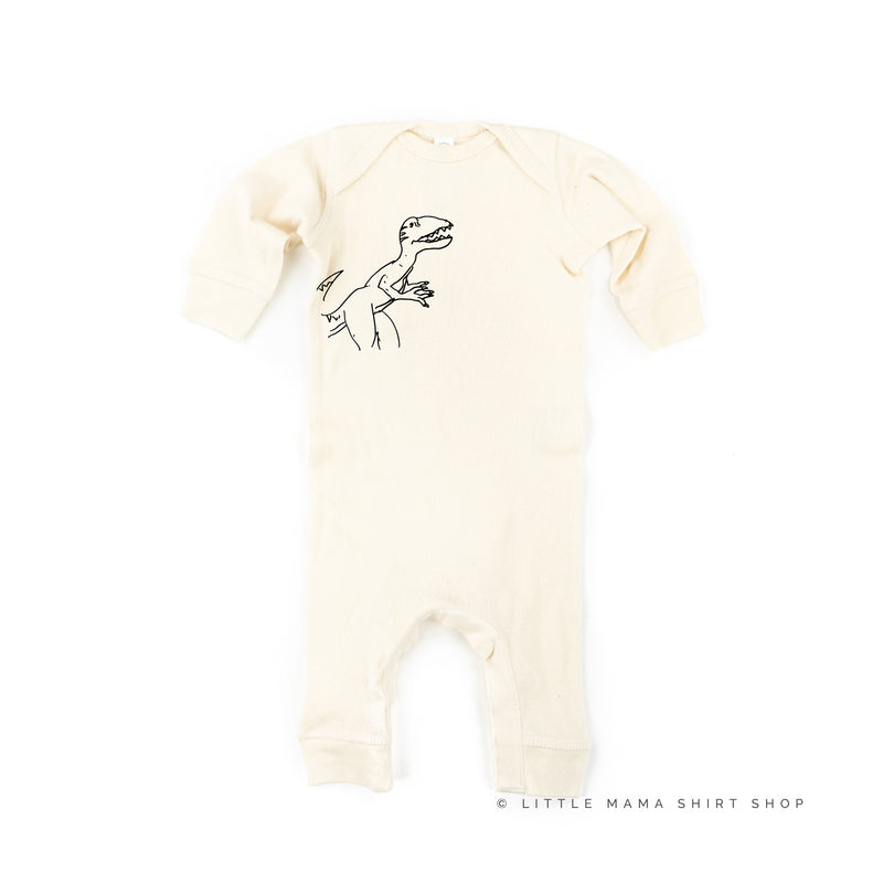 Dinosaur - Roar Means I Love You - One Piece Infant Sleeper