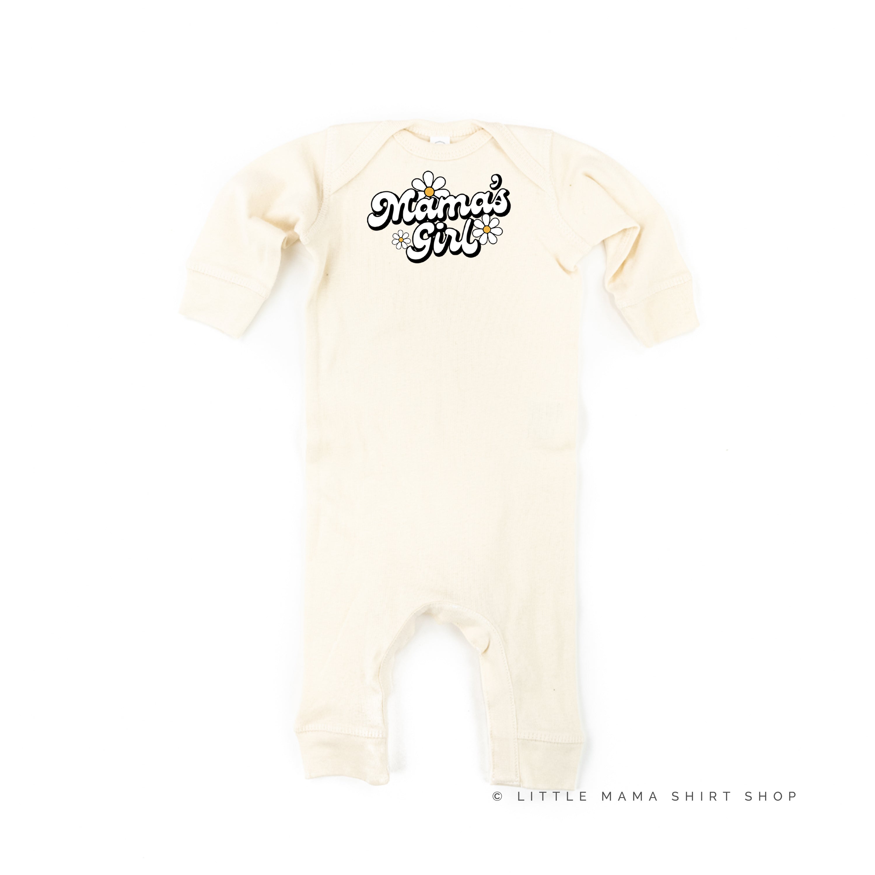 Daisy - Mama's Girl - w/ Full Daisy on Back - Baby Sleeper Little Mama Shirt Shop