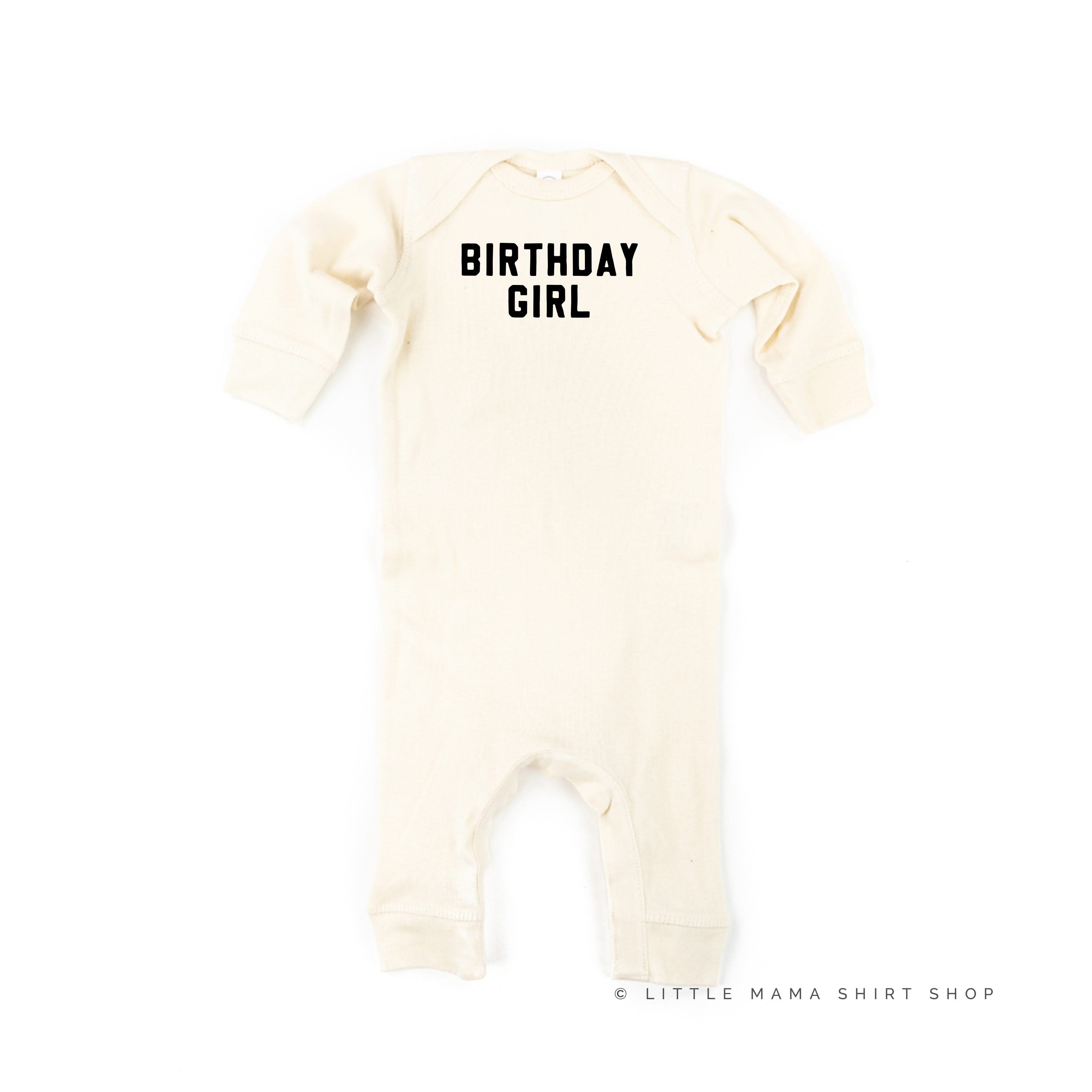 Birthday Girl - Block Font - Baby Sleeper