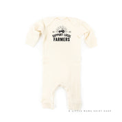 Support Local Farmers - Distressed Design - Baby Sleeper