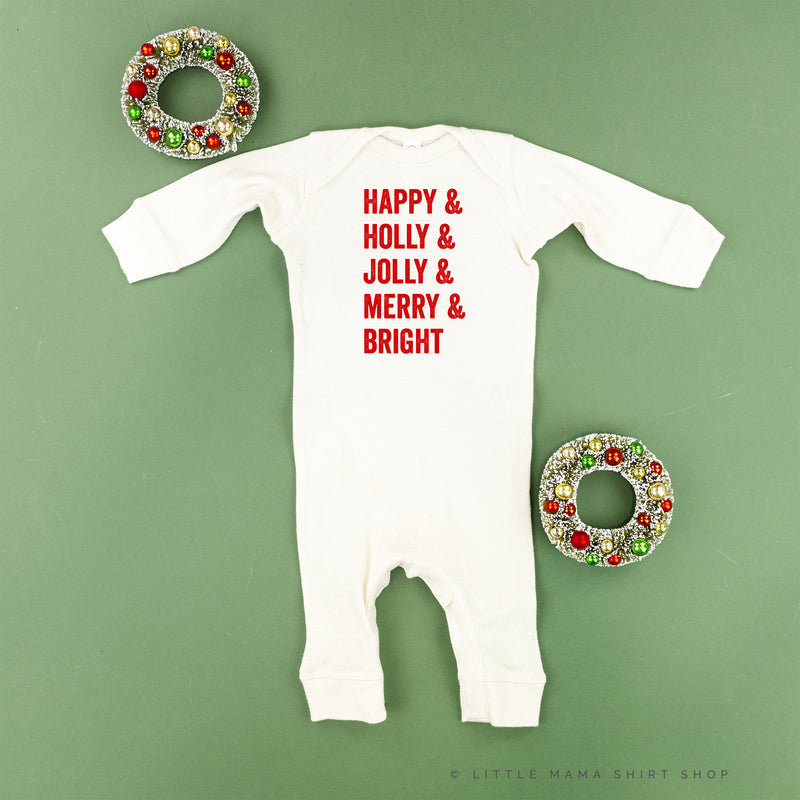 Happy + Holly + Jolly + Merry + Bright - Baby Sleeper