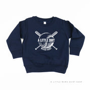 Baseball - A Little Dirt Never Hurt - Child Sweater Little Mama Shirt Shop