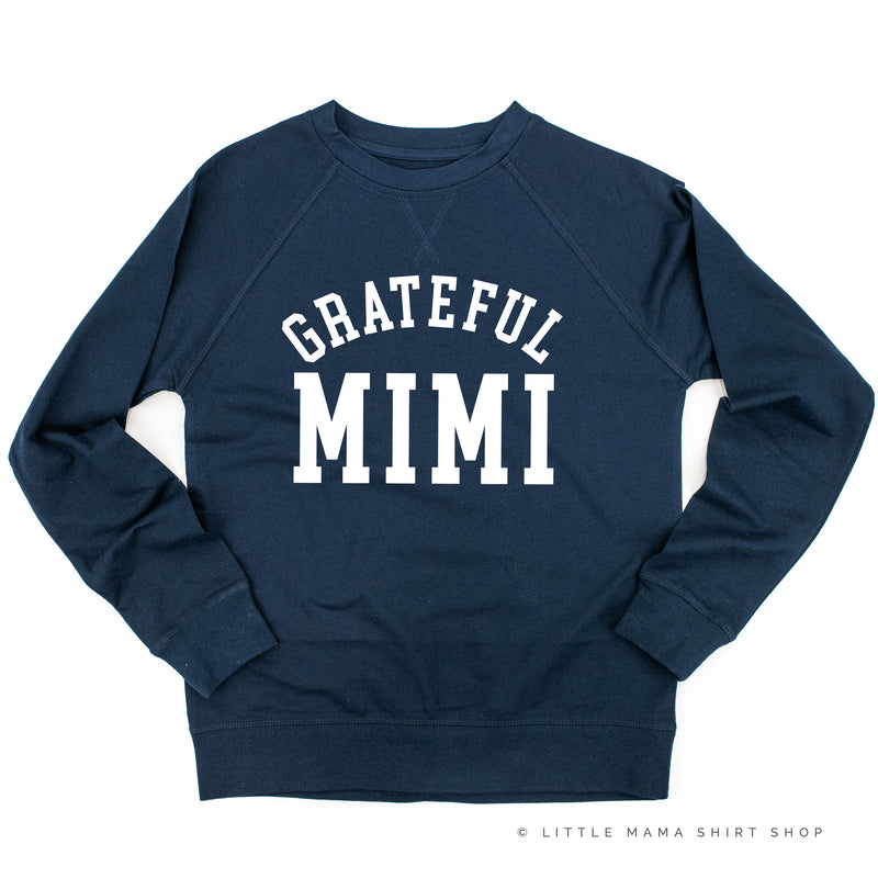 Grateful Mimi - (Varsity) - Lightweight Pullover Sweater