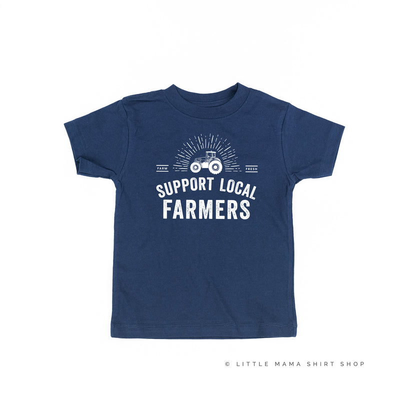 Support Local Farmers - Distressed Design - Short Sleeve Child Shirt