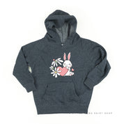 Vintage Love Bunny - Child HOODIE Little Mama Shirt Shop LLC