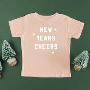 New Years Cheers - Block Font - Child Tee Little Mama Shirt Shop