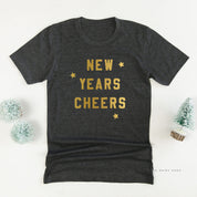 New Years Cheers - Block Font - Unisex Tee Little Mama Shirt Shop