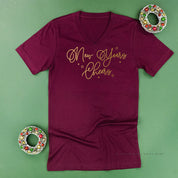 New Years Cheers - Stars/Script - Unisex Tee Little Mama Shirt Shop