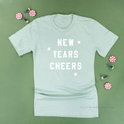 New Years Cheers - Block Font - Unisex Tee Little Mama Shirt Shop