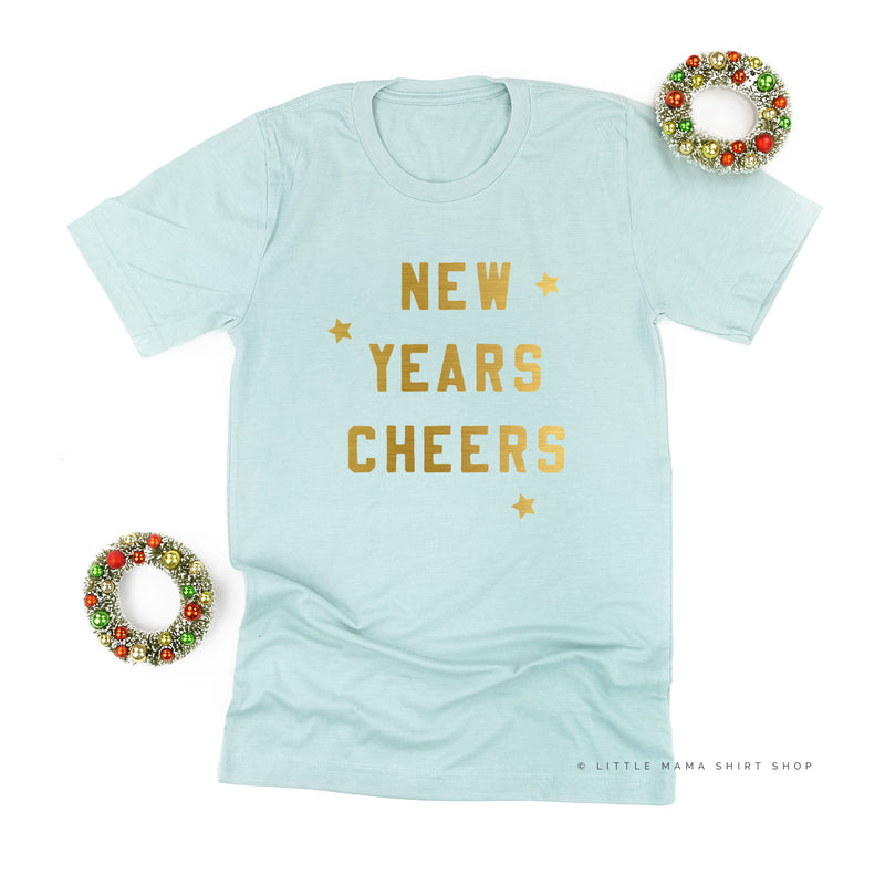 New Years Cheers - Block Font - Unisex Tee