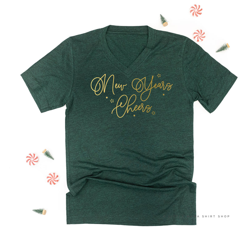 New Years Cheers - Stars/Script - Unisex Tee