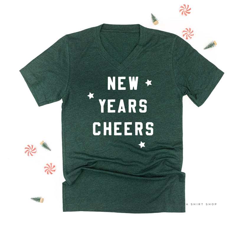 New Years Cheers - Block Font - Unisex Tee