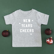New Years Cheers - Block Font - Child Tee Little Mama Shirt Shop