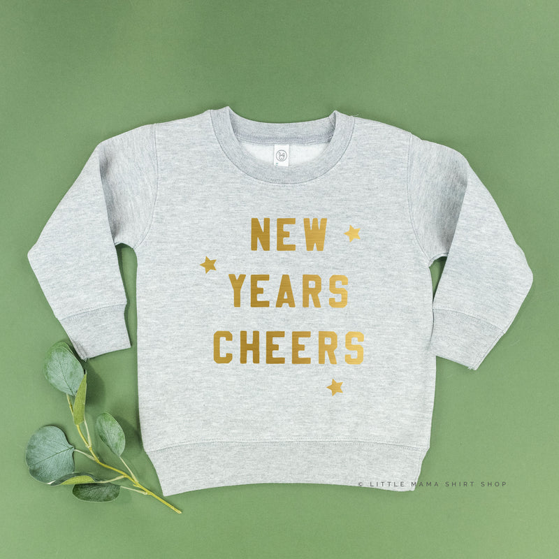 New Years Cheers - Block Font - Child Sweater