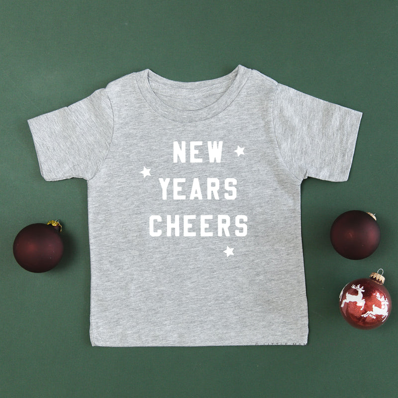 New Years Cheers - Block Font - Child Tee