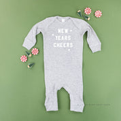 New Years Cheers - Block Font - Baby Sleeper Little Mama Shirt Shop