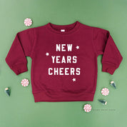 New Years Cheers - Block Font - Child Sweater Little Mama Shirt Shop
