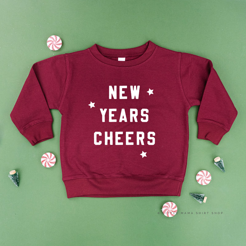 New Years Cheers - Block Font - Child Sweater