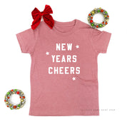 New Years Cheers - Block Font - Child Tee Little Mama Shirt Shop