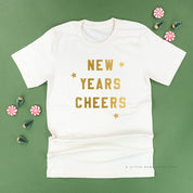 New Years Cheers - Block Font - Unisex Tee Little Mama Shirt Shop