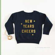 New Years Cheers - Block Font - Child Sweater Little Mama Shirt Shop